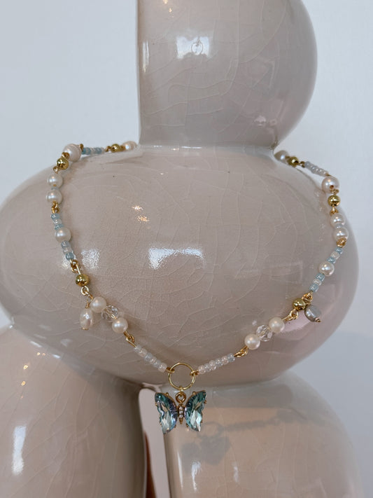 Butterfly Pearl Chocker